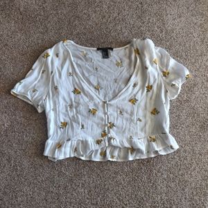 Forever 21 Ruffled Crop Top